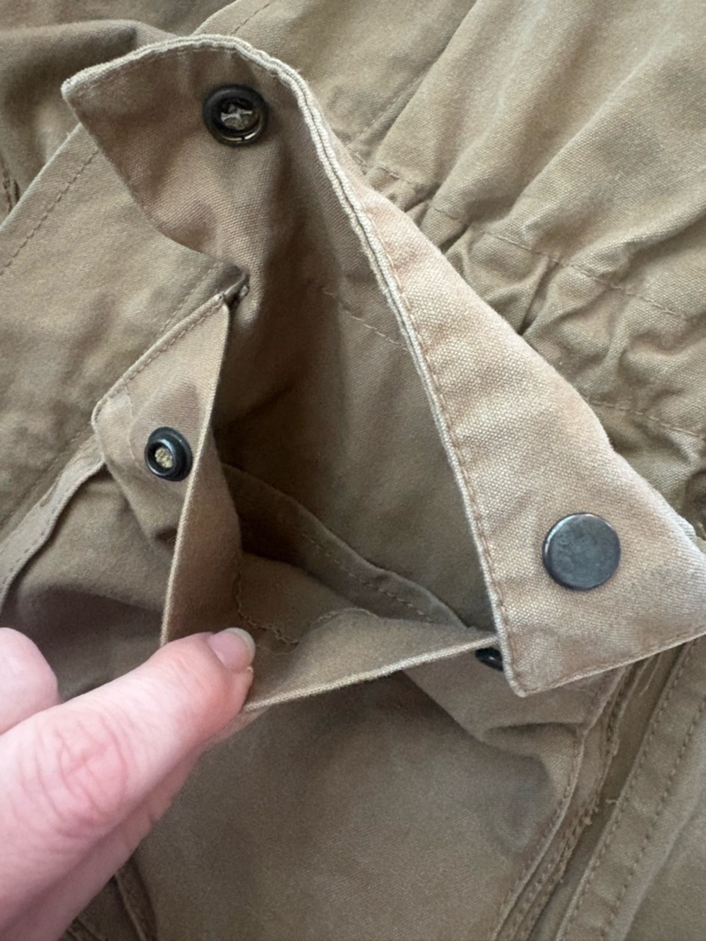 Vintage Banana Republic Safari Bush Jacket XS Italian Canvas Military Field Coat - Picture 13 of 16